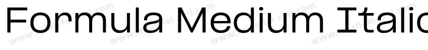 Formula Medium Italic字体转换